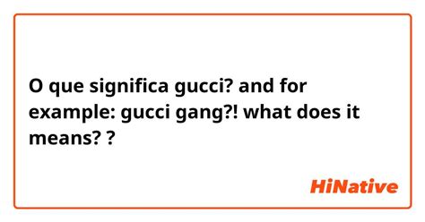 genius gucci|what does Gucci gang mean.